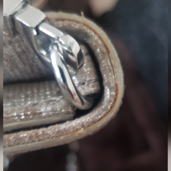 💫Tory Burch: Convertible Silver-Grey Suede Bag - Picture 12 of 16